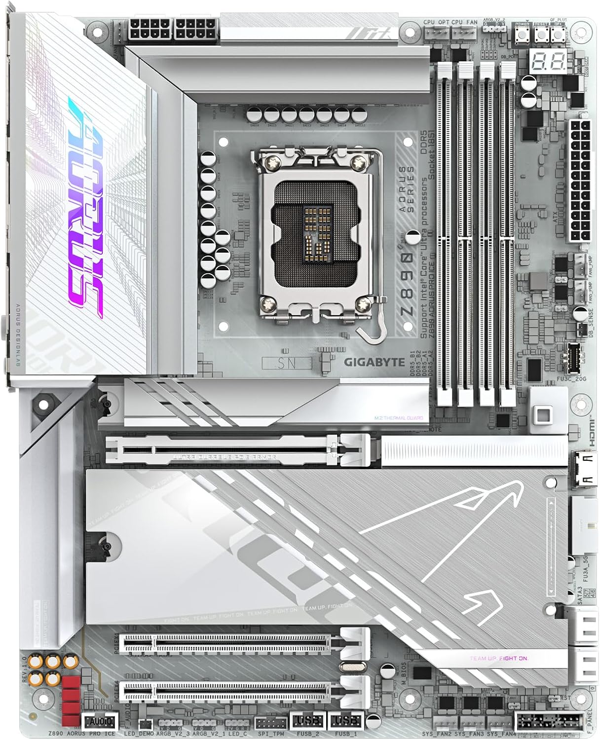 Alternative view of GIGABYTE Z890 AORUS PRO ICE